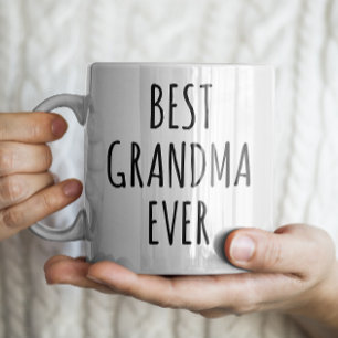"Bästa mormor någonsin" enkelt Modern bondhus Kaffemugg