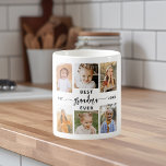 Bästa mormor någonsin - Farbarn Photo Collage Kaffemugg<br><div class="desc">Fira "Best Grandma nånsin" med den här personligen "Grandchildren Photo Collage Coffee Mugg". Den här tankeväckande presenten innehåller en lovande arrangerad kollage av omhuldade foton som fångar speciella ögonblick, kompletterad med ett hjärtligt budskap. Det är både mikrovågsugn och diskmaskin som är säker och som är konstruerad av keramiskt högkvalitativt material,...</div>