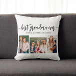 Bästa mormor någonsin - Farbarn Photo Collage Kudde<br><div class="desc">Fira din mormor med den bästa mormor någonsin, morbarn Foto Collage Dekorativ kudde. Den här personligen har ett vackert ordnat kollage av omhuldade foton, som fångar speciella ögonblick med sina barnbarn. Den är gjord av högkvalitativa material och tillför en snyggt och känslosam beröring till vilket utrymme som helst, perfekt för...</div>