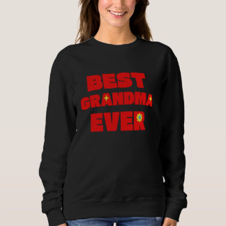 Bästa mormor någonsin färgad Retro Modern Cute Flo T Shirt