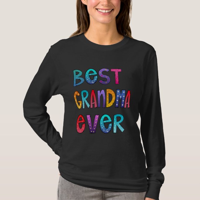 Bästa mormor någonsin färglös, Mamma Shirt, Mamma  T Shirt (Framsida)