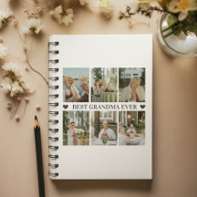 Bästa Mormor Någonsin Foto Collage – Gåva med Hjär