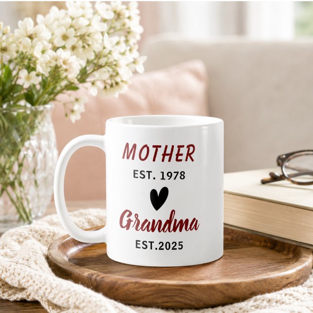 Bästa mormor någonsin Foto Collage | Morföräldrar Kaffemugg (Best Grandma Ever Photo Collage | Grandparents Coffee Mug)