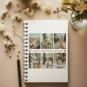 Bästa Mormor Någonsin Foto Collage – Present med H Anteckningsbok
