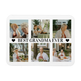 Bästa mormor någonsin Foto Collage – Present med h Magnet