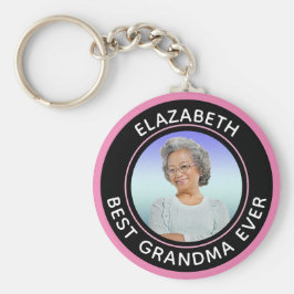 Bästa mormor någonsin Foto Golfer Personalize Nyckelring