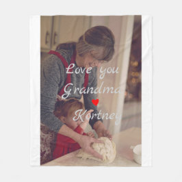 Bästa mormor någonsin, fotokollage vi kärlek dig n fleecefilt