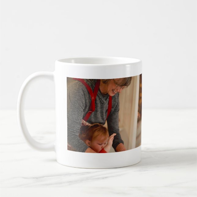Bästa mormor någonsin, fotokollage vi kärlek dig n kaffemugg (Vänster)