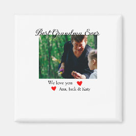 Bästa mormor någonsin, fotokollage vi kärlek dig n magnet