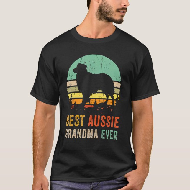 Bästa mormor någonsin Gift Aussie Hund Mamma Austr T Shirt (Framsida)