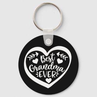 Bästa mormor någonsin Heart-gåva Nyckelring