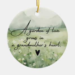 Bästa mormor någonsin julgransprydnad keramik