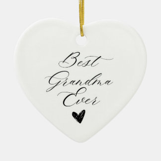 Bästa mormor någonsin julgransprydnad keramik