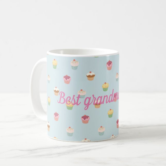 Bästa mormor någonsin kaffemugg (Framsida vänster)