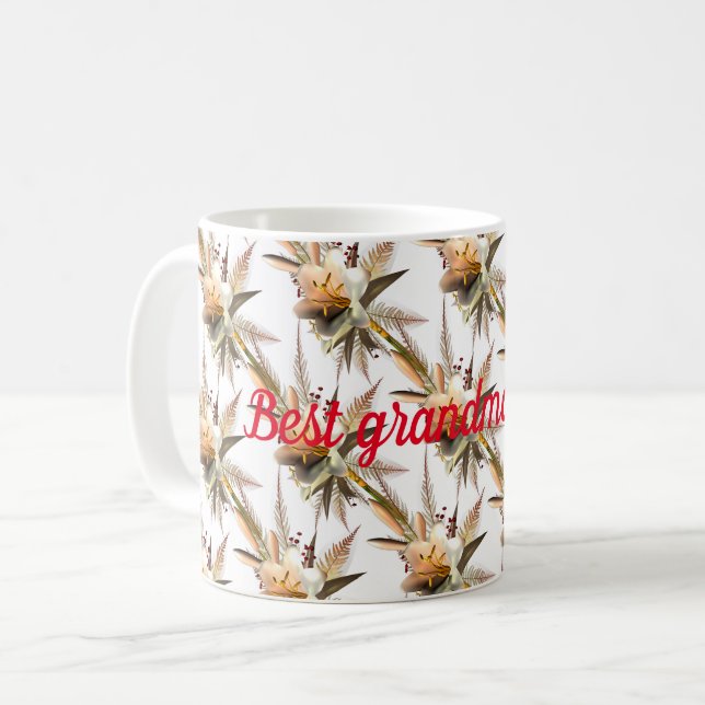Bästa mormor någonsin kaffemugg (Framsida vänster)