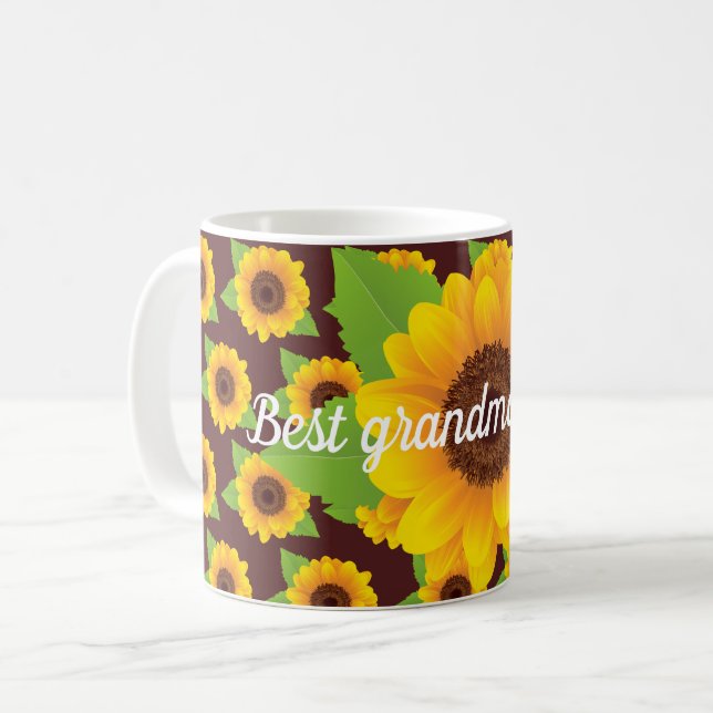 Bästa mormor någonsin kaffemugg (Framsida vänster)