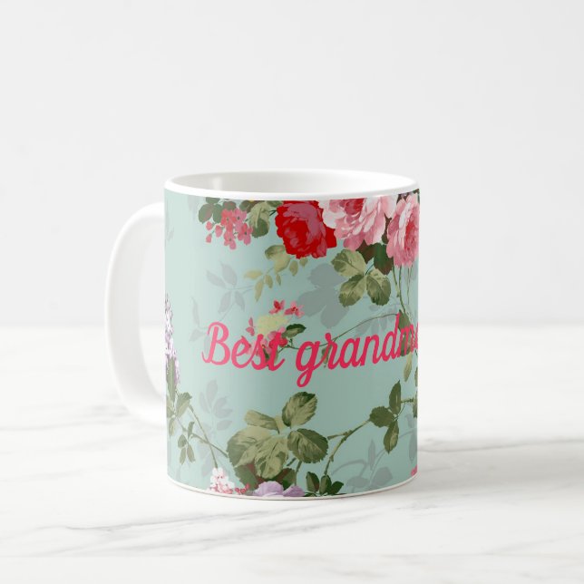 Bästa mormor någonsin kaffemugg (Framsida vänster)