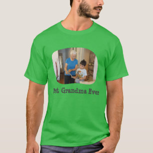 Bästa mormor någonsin ladda upp ditt vågrät-foto t shirt