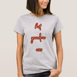 Bästa Mormor Någonsin Manus T Shirt