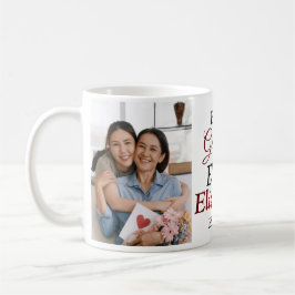 Bästa mormor någonsin Modern Script 2-foto Kaffemugg