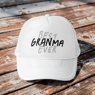 Bästa mormor någonsin Modern svart och grå grunge Keps