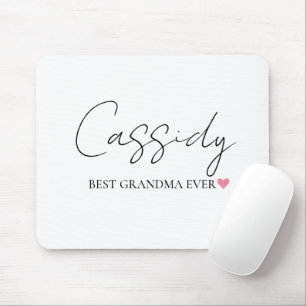 Bästa mormor någonsin Monogram   Personlig Mousepa Musmatta