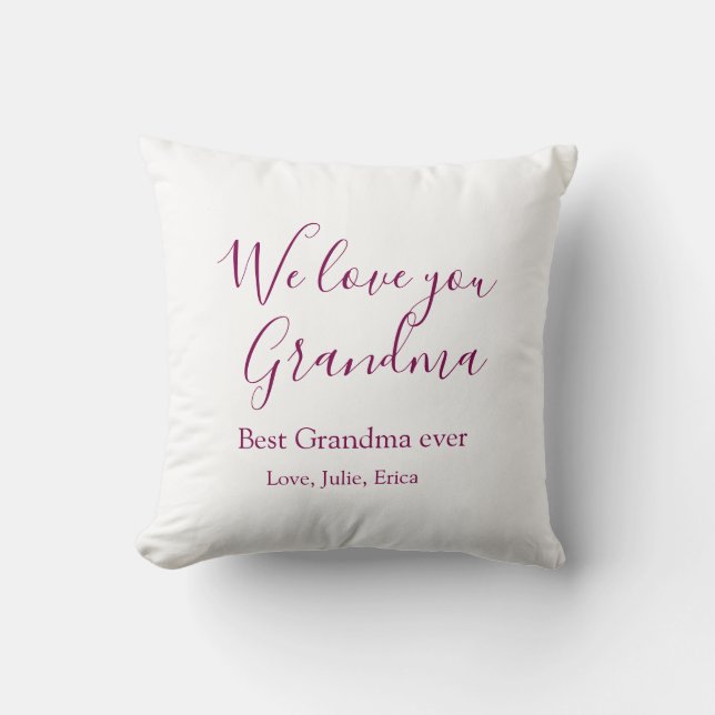 Bästa mormor någonsin, morföräldrar, fotopresenter kudde (Framsida)