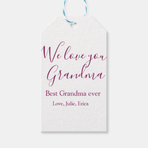 Bästa mormor någonsin, morföräldrar, fotopresenter presentetikett