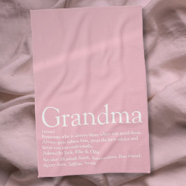 Bästa mormor någonsin, mormor definition rosa kökshandduk