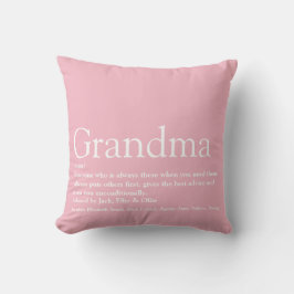 Bästa mormor någonsin, mormor definition rosa kudde