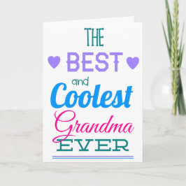 Bästa mormor någonsin Mors dag Kort