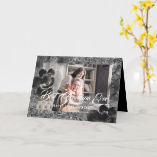 Bästa mormor någonsin Mors dag Photo Blommigt Anpa Kort