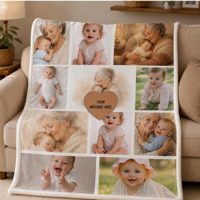 Bästa mormor någonsin – Perfekt mormors dag Fleecefilt (Best Grandma Ever – Perfect Grandparents Day Fleece Blanket)