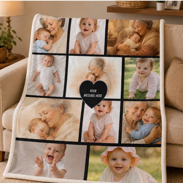 Bästa mormor någonsin – Perfekt mormors dag Fleecefilt (Best Grandma Ever – Perfect Grandparents Day Fleece Blanket)
