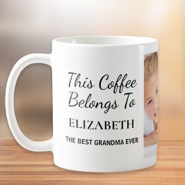 Bästa mormor någonsin-Personlig-foto Kaffemugg