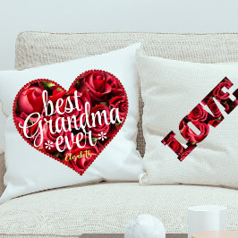 Bästa mormor någonsin Red Heart Keepsaké Mors dag Kudde