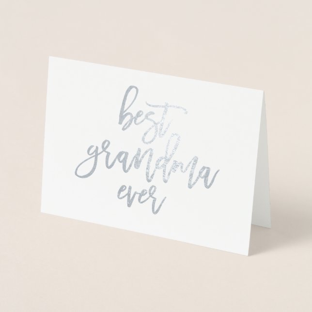 Bästa mormor någonsin, riktigt kort (Framsida)