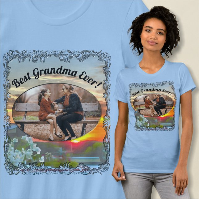 Bästa mormor någonsin Rooftop Sunset 2295 T Shirt (Skapare uppladdad)