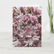 Bästa mormor någonsin Rosa Magnolia Blommor