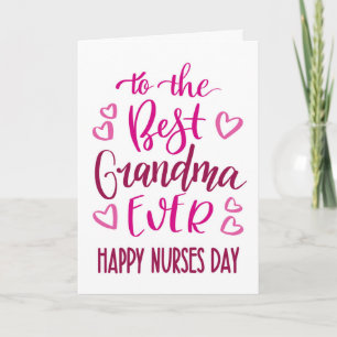 Bästa mormor någonsin sjuksköterskedagstidning typ kort