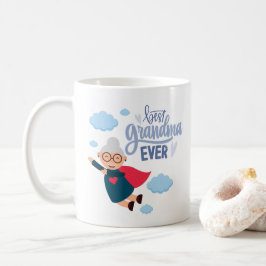 "Bästa mormor någonsin" Superhjälte-mormor-gåva Kaffemugg