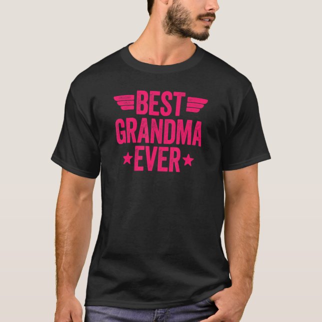 Bästa mormor någonsin t shirt (Framsida)