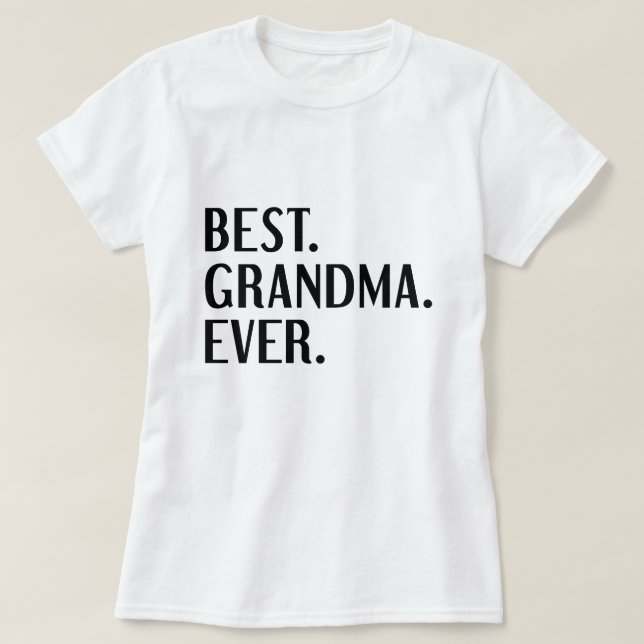 Bästa mormor någonsin t shirt (Design framsida)