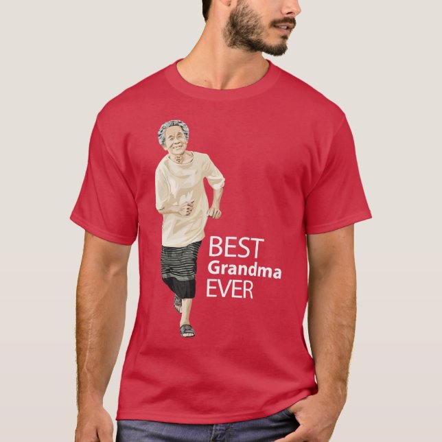 Bästa mormor någonsin t shirt (Framsida)