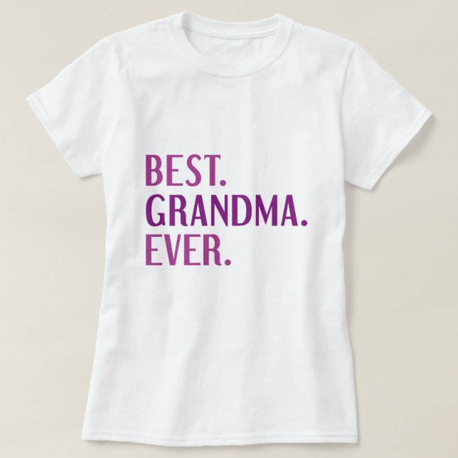 Bästa mormor någonsin t shirt (Design framsida)