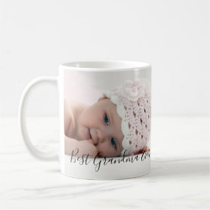 Bästa mormor någonsin två foton kaffemugg