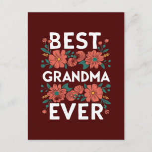 Bästa mormor någonsin vykort