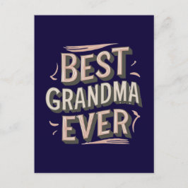 Bästa mormor någonsin vykort