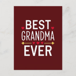 Bästa mormor någonsin vykort