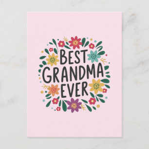 Bästa mormor någonsin vykort